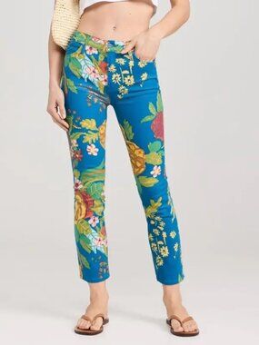 MOTHER The Mid Rise Dazzler Crop Pretty Please Jeans Size 26 NWT
